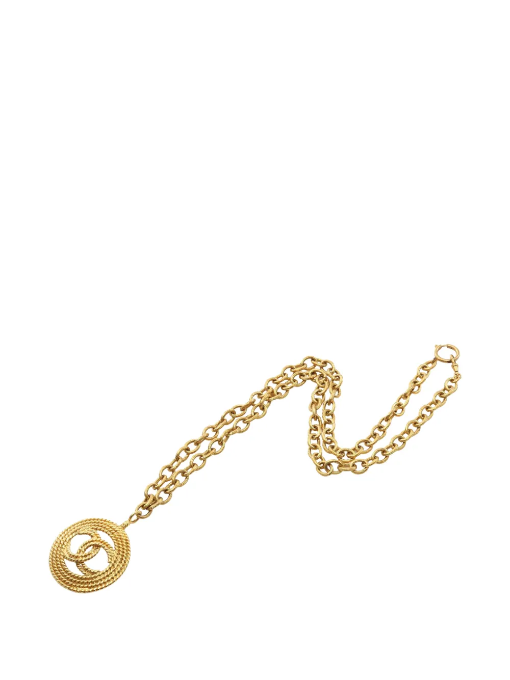 CHANEL Pre-Owned 1986-1988 Coco Mark necklace - Oro