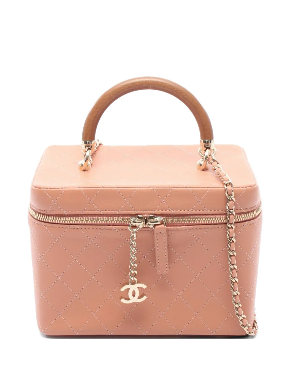 CHANEL Pre-Owned 2018-2019 matelassé cross body bag - Pink