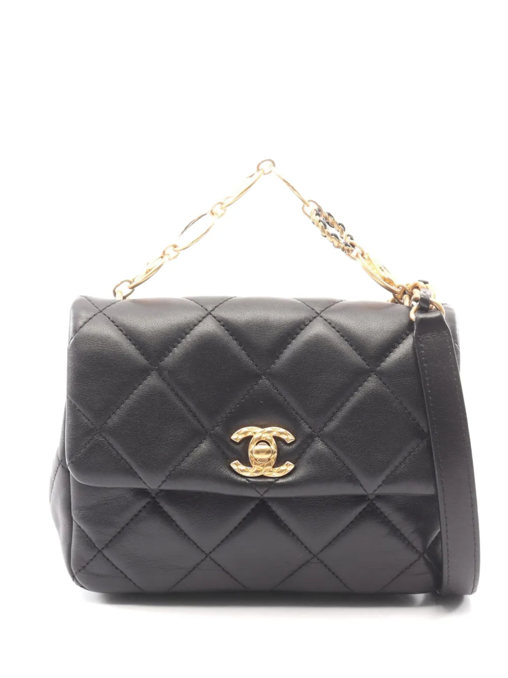 CHANEL Pre-Owned 2021s Matelasse chain shoulder bag - Black