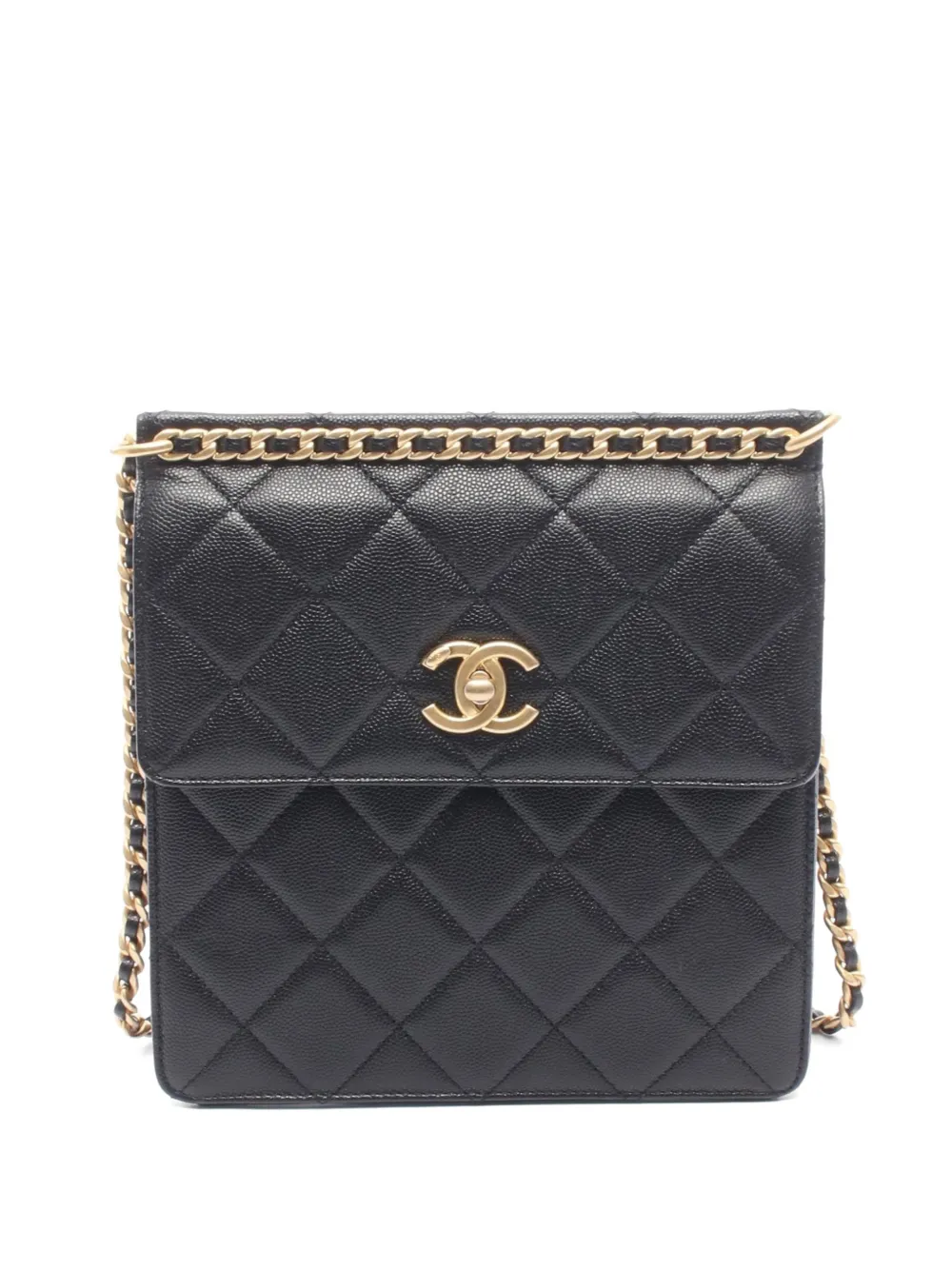 CHANEL Pre-Owned 2021 Caviar-leather backpack - Schwarz