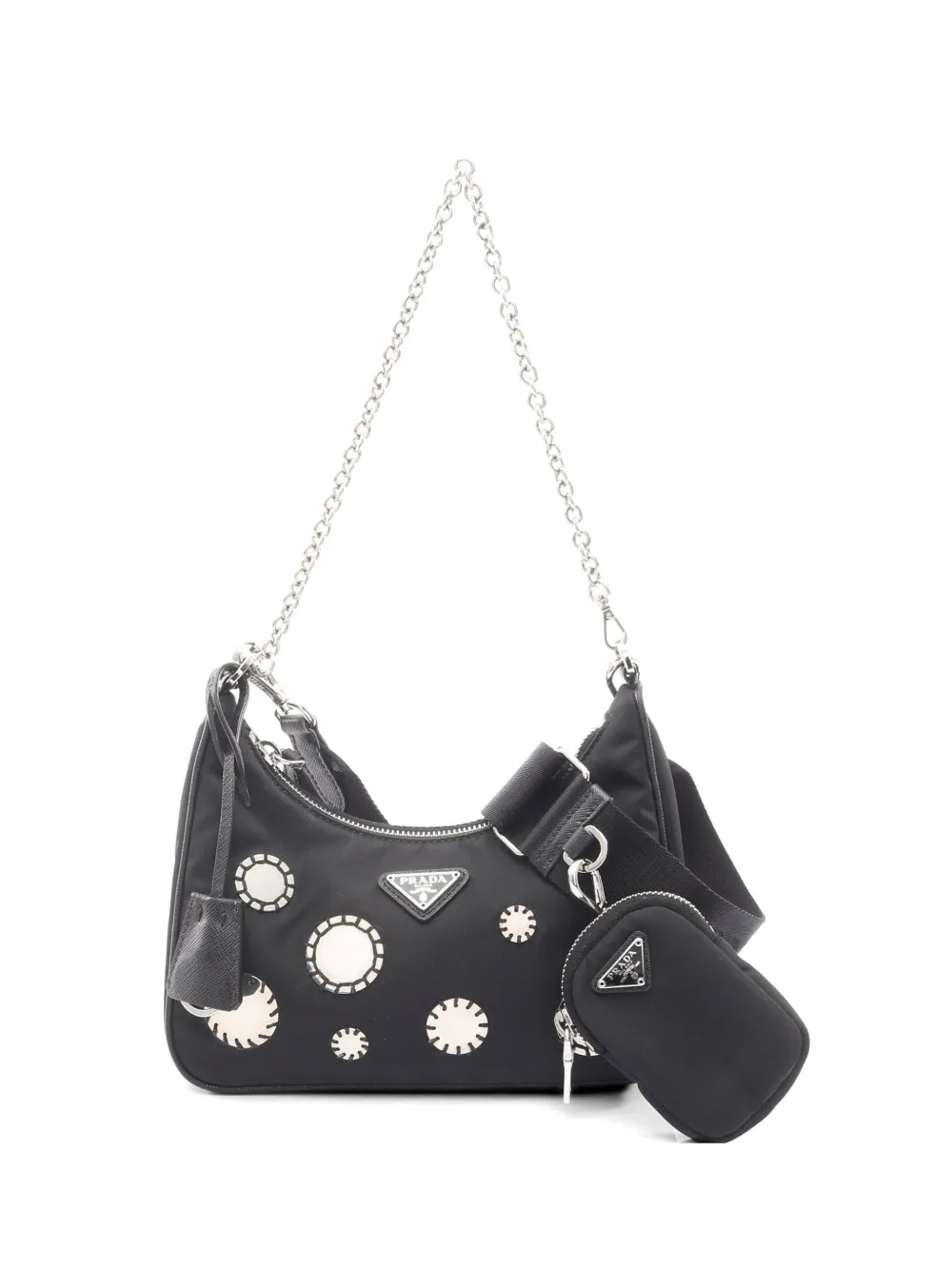 Prada Pre-Owned 2005 Re-Edition chain shoulder bag - Nero