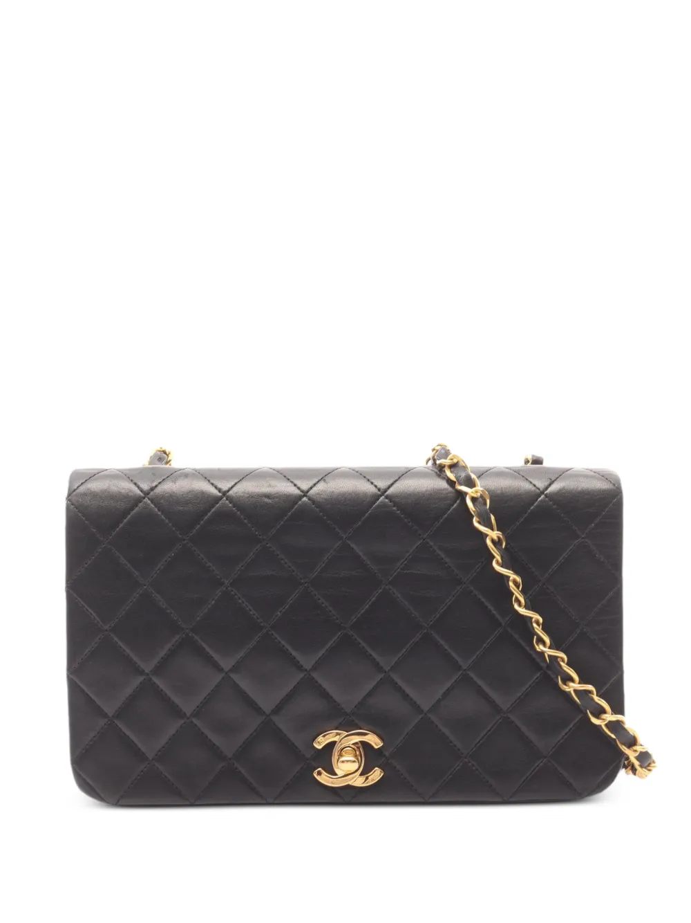 CHANEL Pre-Owned 1989-1991 Matelassé chain shoulder bag - Nero