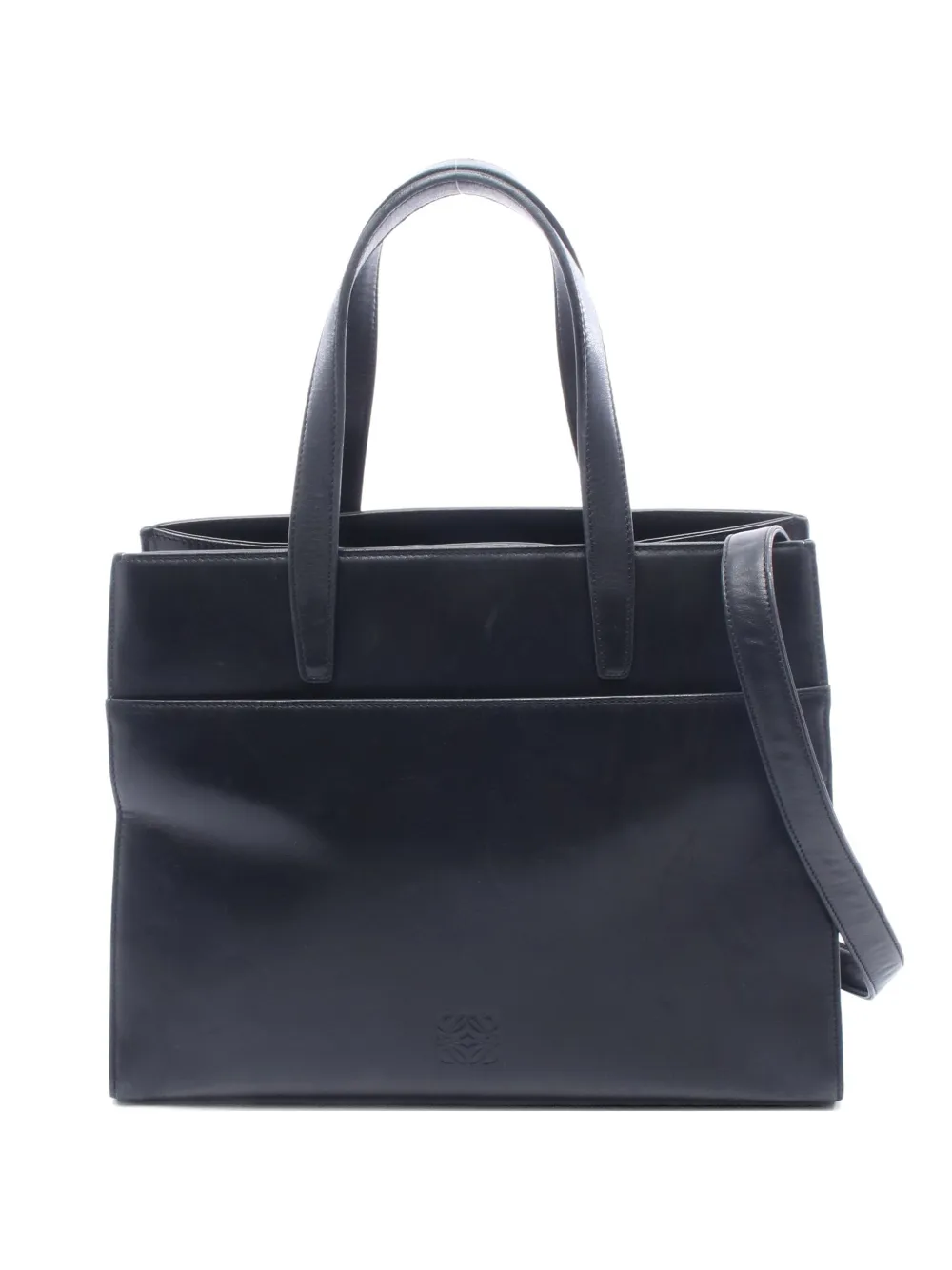 Loewe Pre-Owned 2010s Anagram leather tote bag - Black