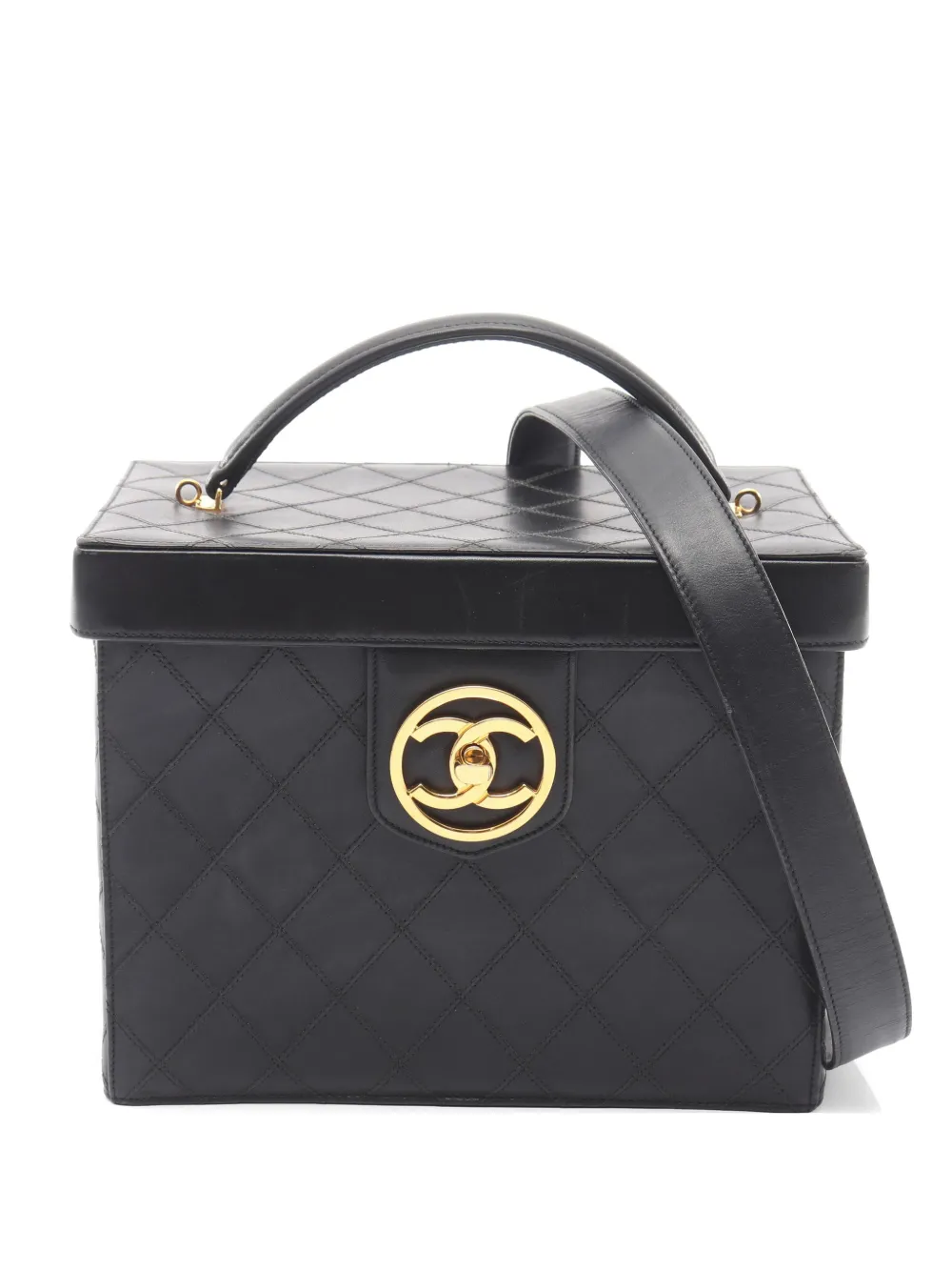 CHANEL Pre-Owned 1991-1994 CC Vanity Case - Nero