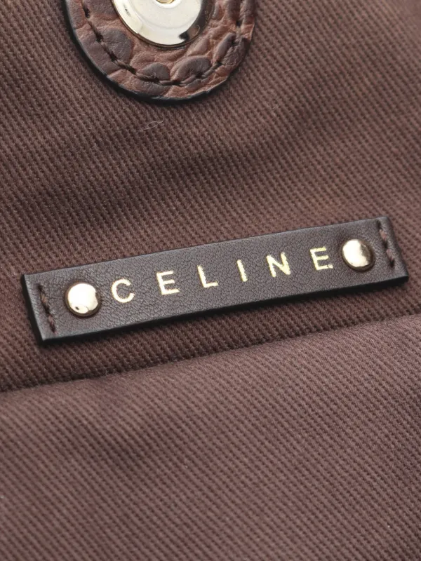 Celine Pre-Owned 2000s マカダム クロコエンボス ハンドバッグ