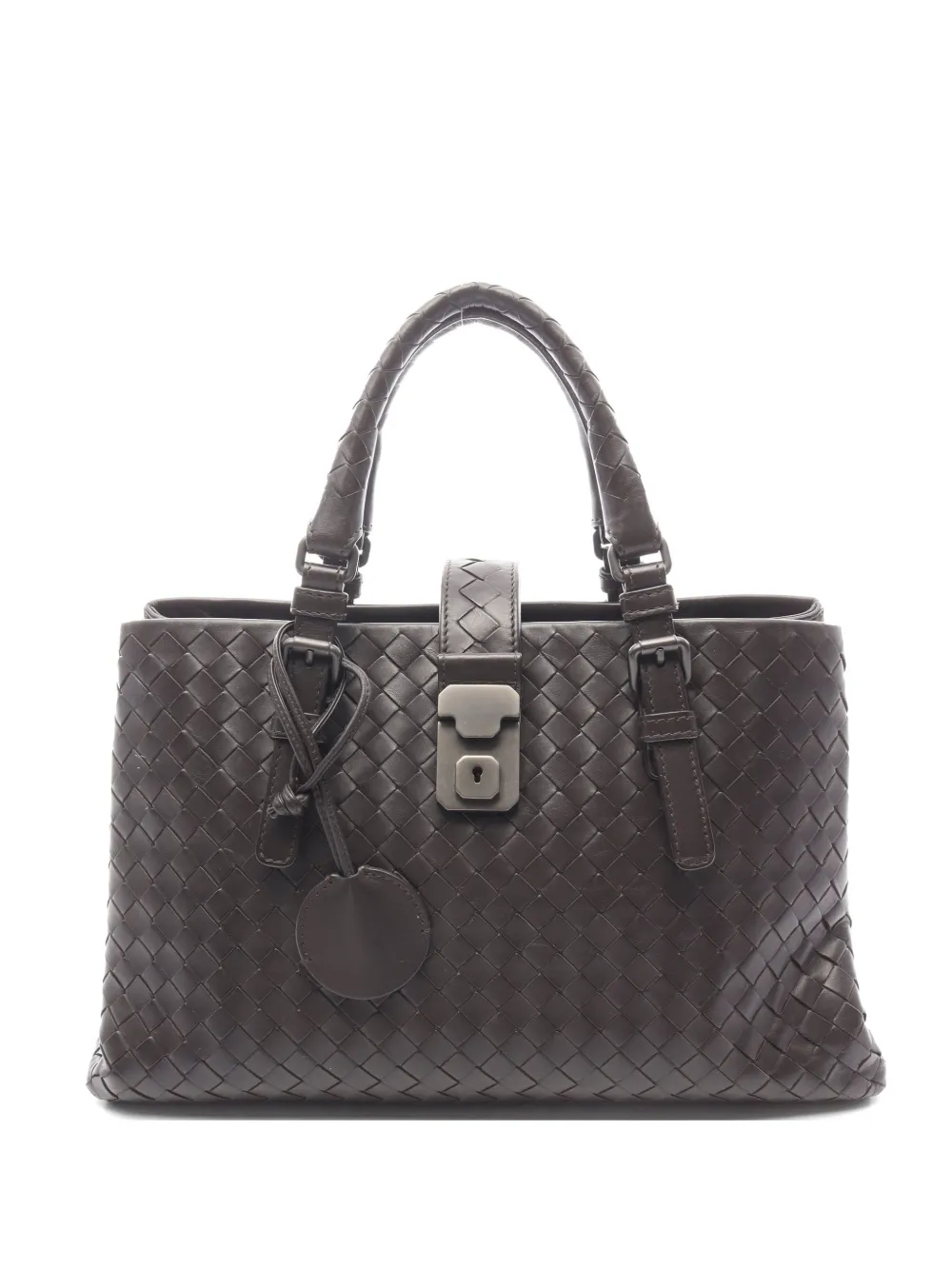 Bottega Veneta Pre-Owned small Rome Intrecciato tote bag - Marrone