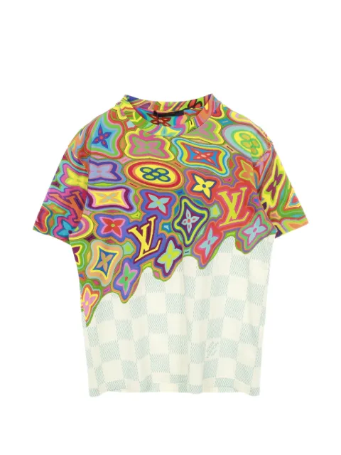 Louis Vuitton Pre-Owned camiseta Damier estampada 2000