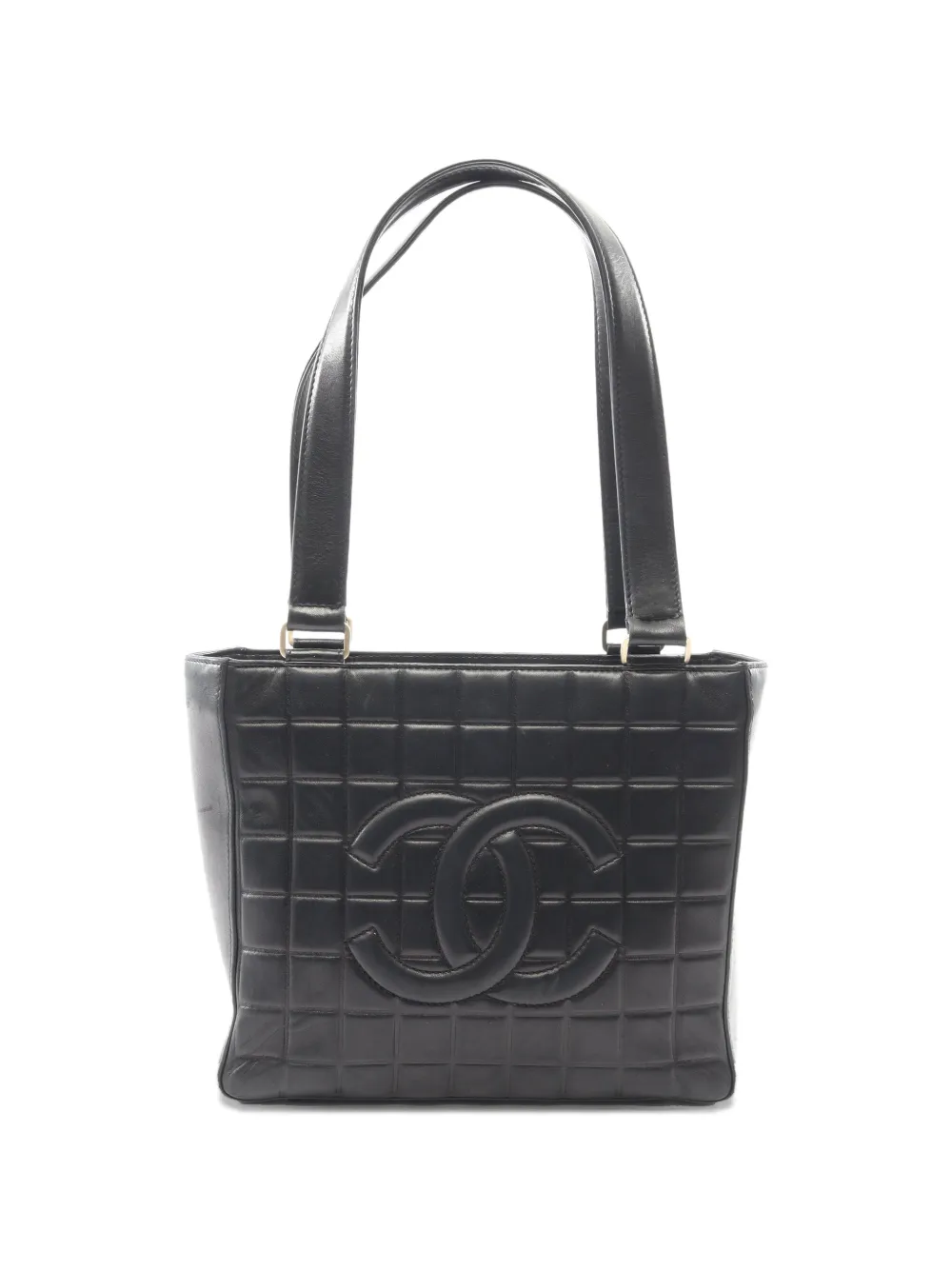 CHANEL Pre-Owned 2002-2003 Chocolate Bar CC tote bag - Black