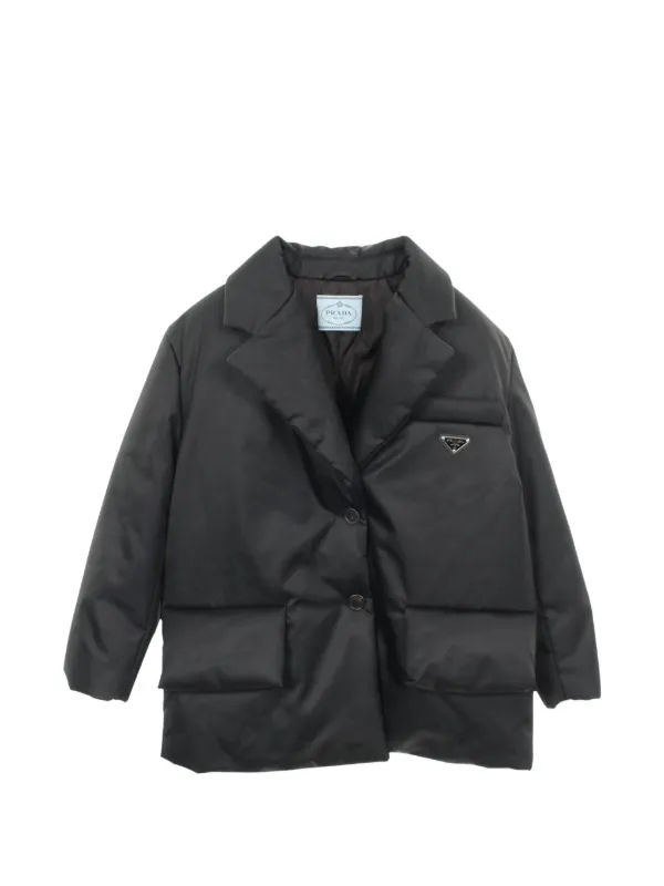 Prada Pre-Owned 2000s リナイロン ダウンジャケット | ブラック 