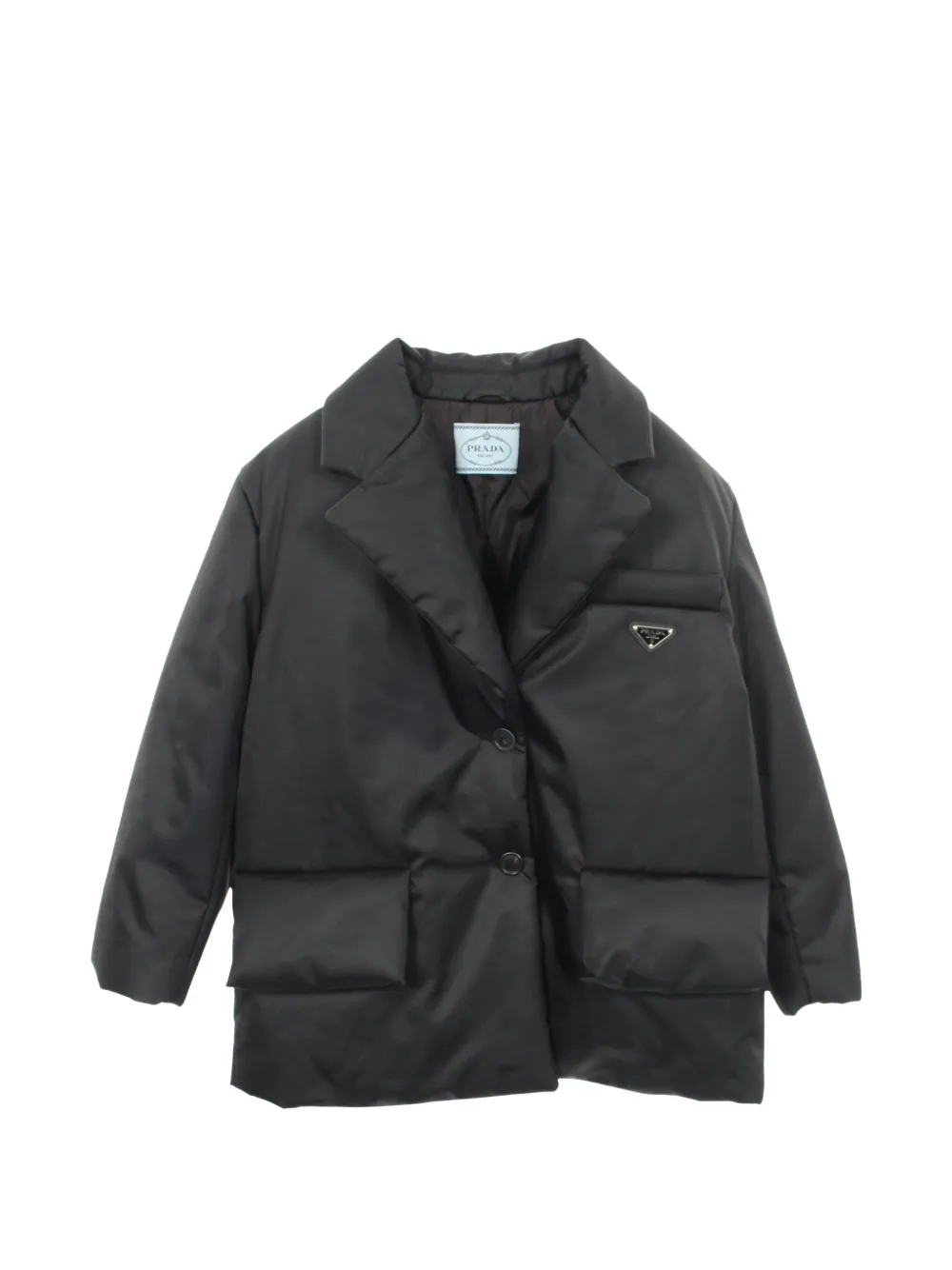 Prada Pre-Owned 2000s Daunenjacke aus Re-Nylon - Schwarz
