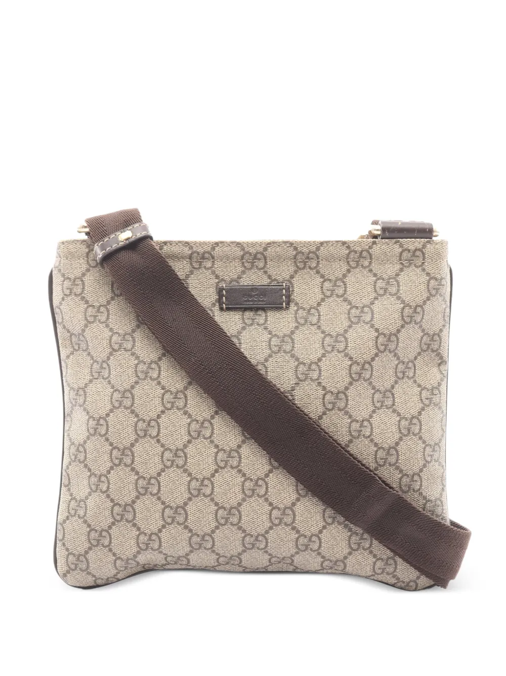 Gucci Pre-Owned 2000s GG Supreme Canvas shoulder bag - Nude