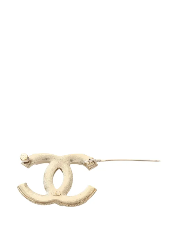 CHANEL ココマーク　ブローチ タグ付き CHANEL Pre-Owned 1986-1988 ココマーク ブローチ | ゴールドトーン