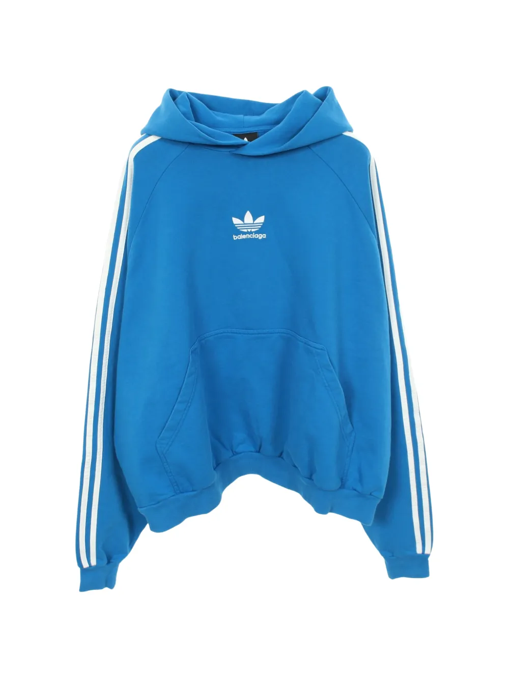 Balenciaga Pre-Owned 2010s logo-embroidered hoodie - Blau