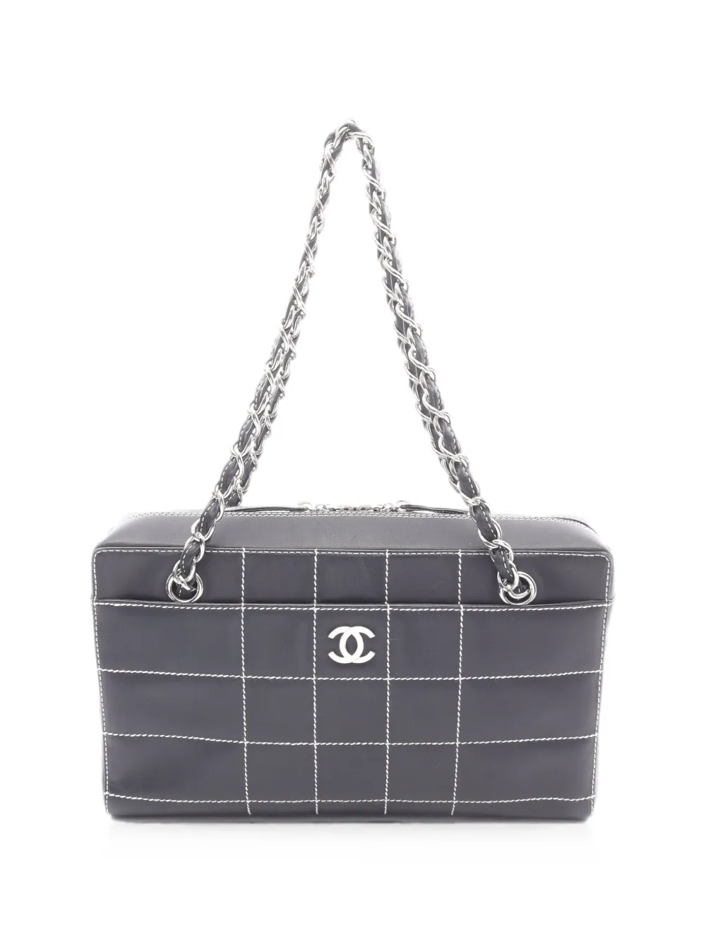 CHANEL Pre-Owned 2002-2003 Chocolate Bar Wild Stitch shoulder bag - Blu