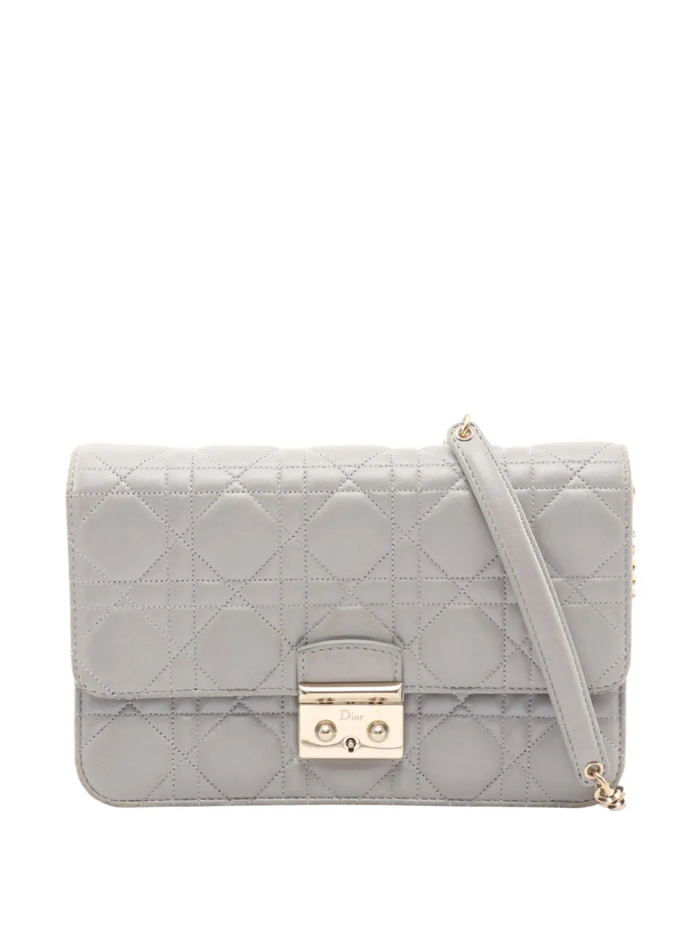 Christian Dior Pre-Owned 2000s Cannage Miss Dior shoulder bag - Grey