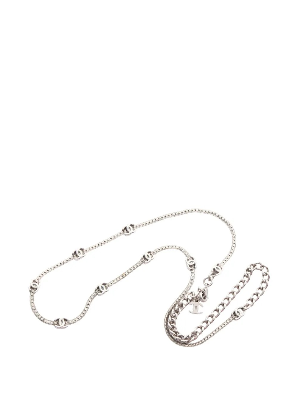 CHANEL Pre-Owned 1986-1988 Coco Mark necklace - Silber