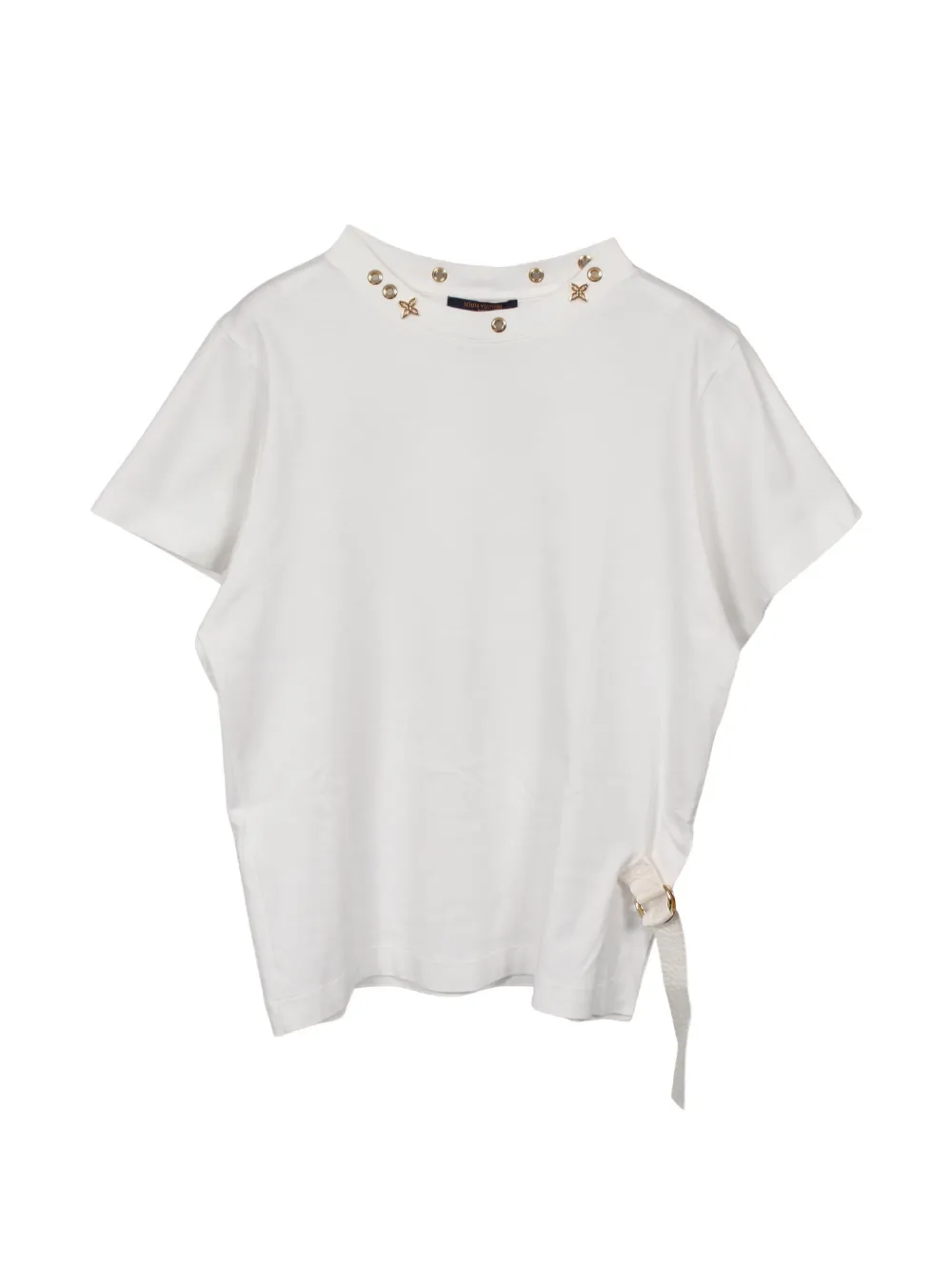Pre-owned Louis Vuitton 2000s Side Strap T-shirt In White