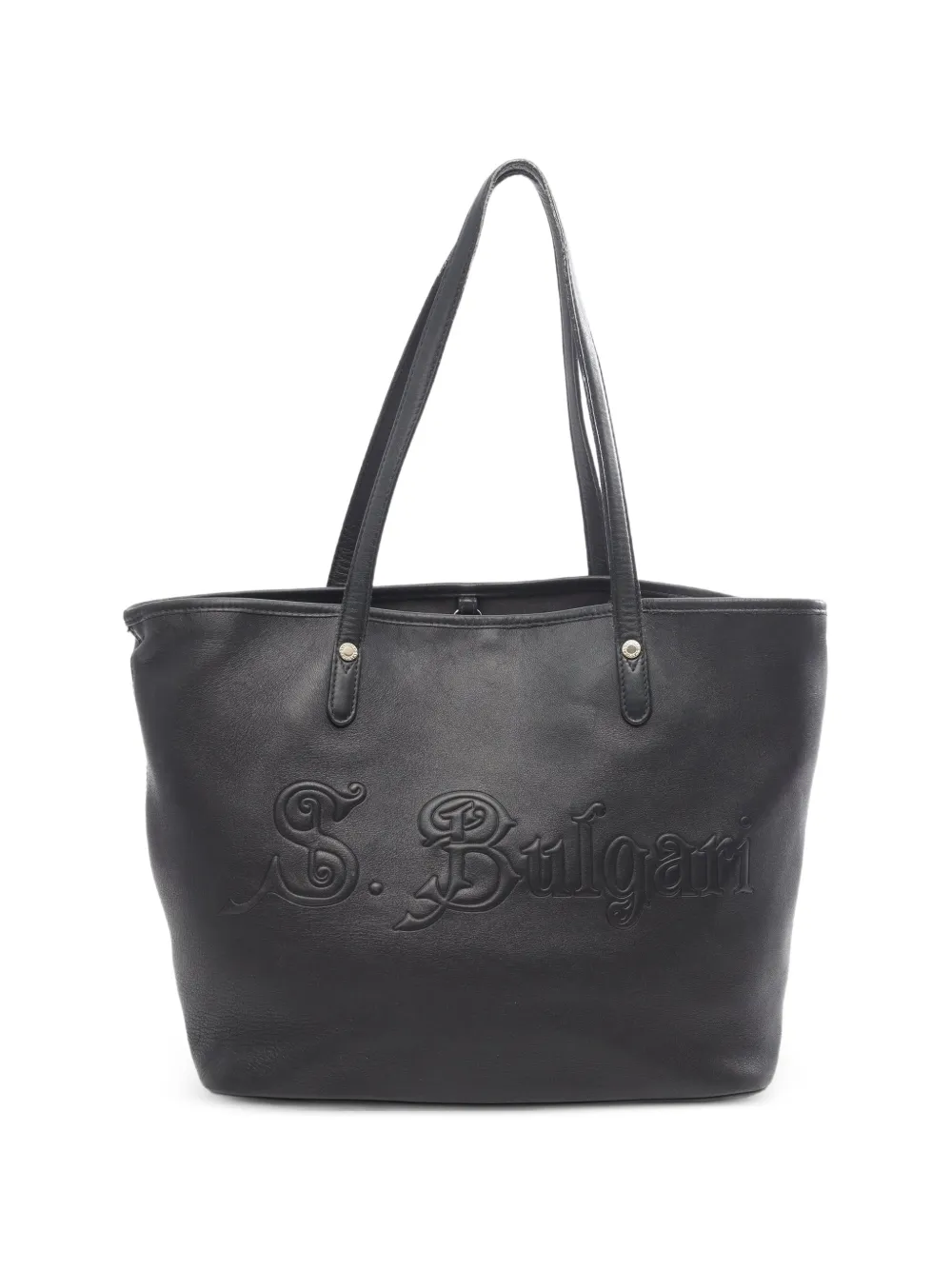 Bvlgari Pre-Owned 2000s Collezione leather tote bag - Nero