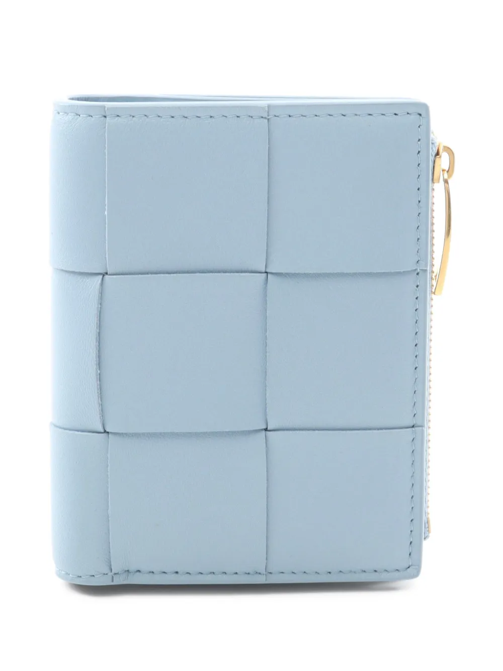 Bottega Veneta Pre-Owned 2010s Cassette maxi Intrecciato bi-fold wallet - Blau