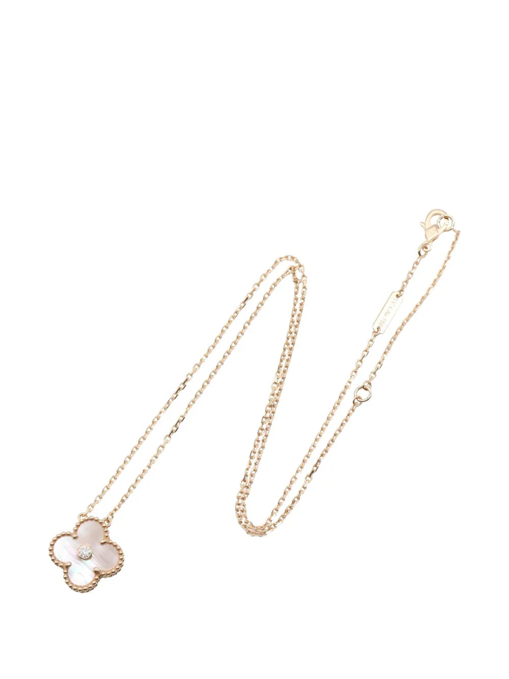 Van Cleef & Arpels Pre-Owned Alhambra mother-of-pearl necklace - Oro