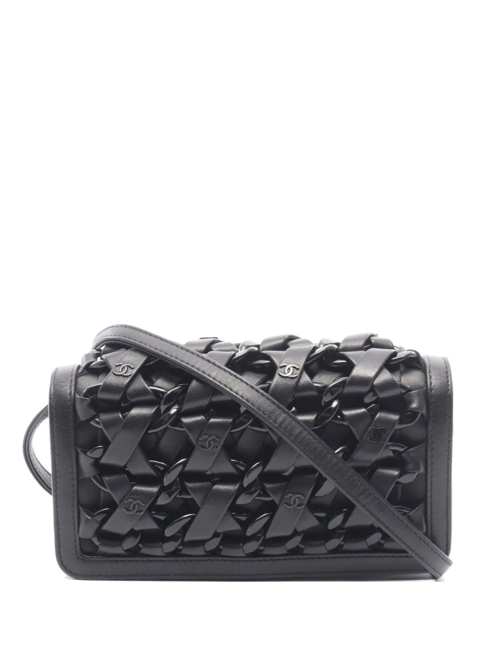 CHANEL Pre-Owned 2012-2013 Interlace CC shoulder bag - Schwarz