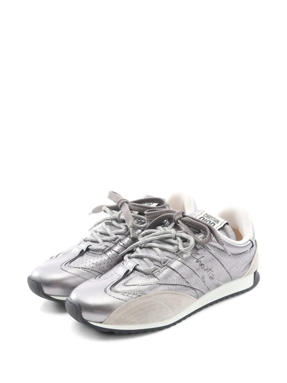 Christian Dior Pre-Owned 2010s D-Sketch sneakers - Silver
