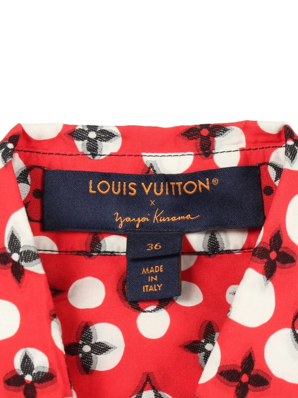  Louis Vuitton Pre-owned Vestido Camisero Infinity Dots Monogram De Louis Vuitton X Yayoi Kusama 2010 - Rojo 