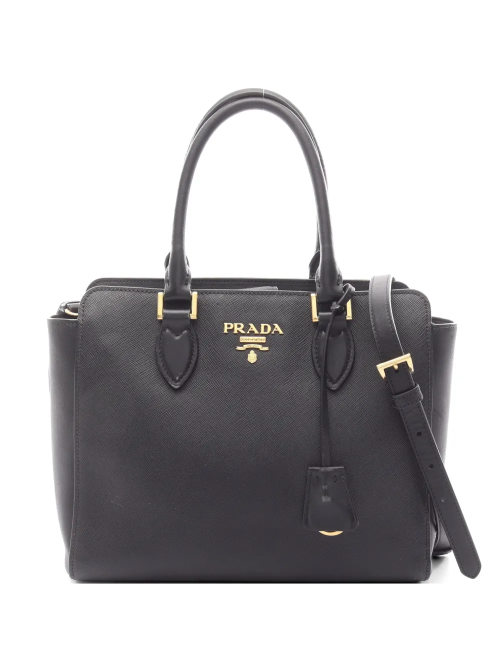 Prada Pre-Owned 2000s Saffiano leather handbag - Nero