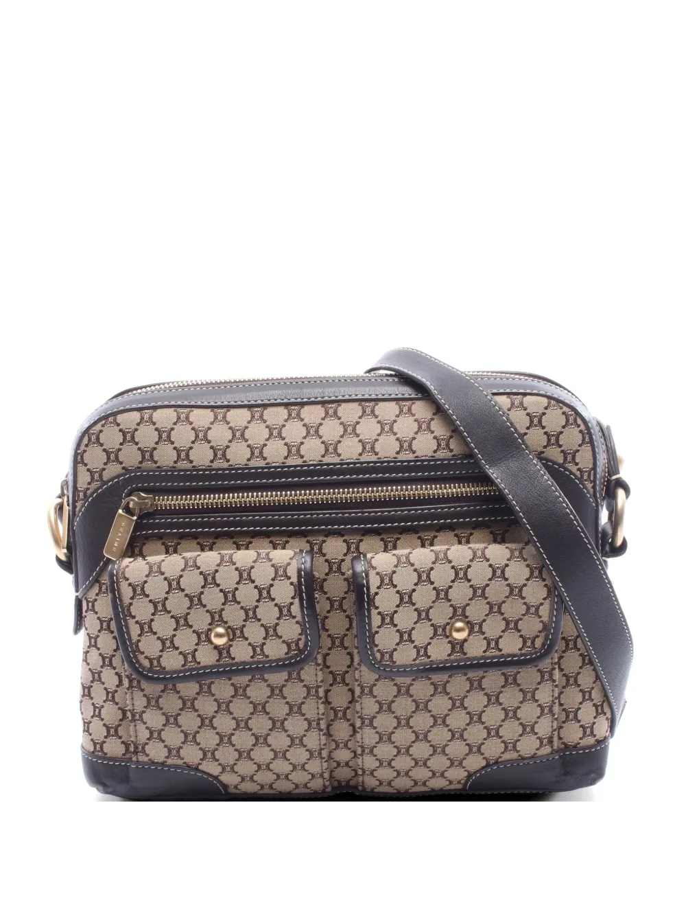 Celine Pre-Owned 2000s Macadam shoulder bag - Neutrals