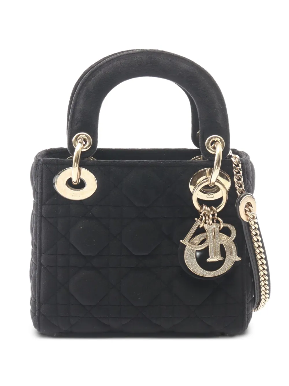 Christian Dior Pre-Owned 2010s Cannage Lady Dior tote bag - Black