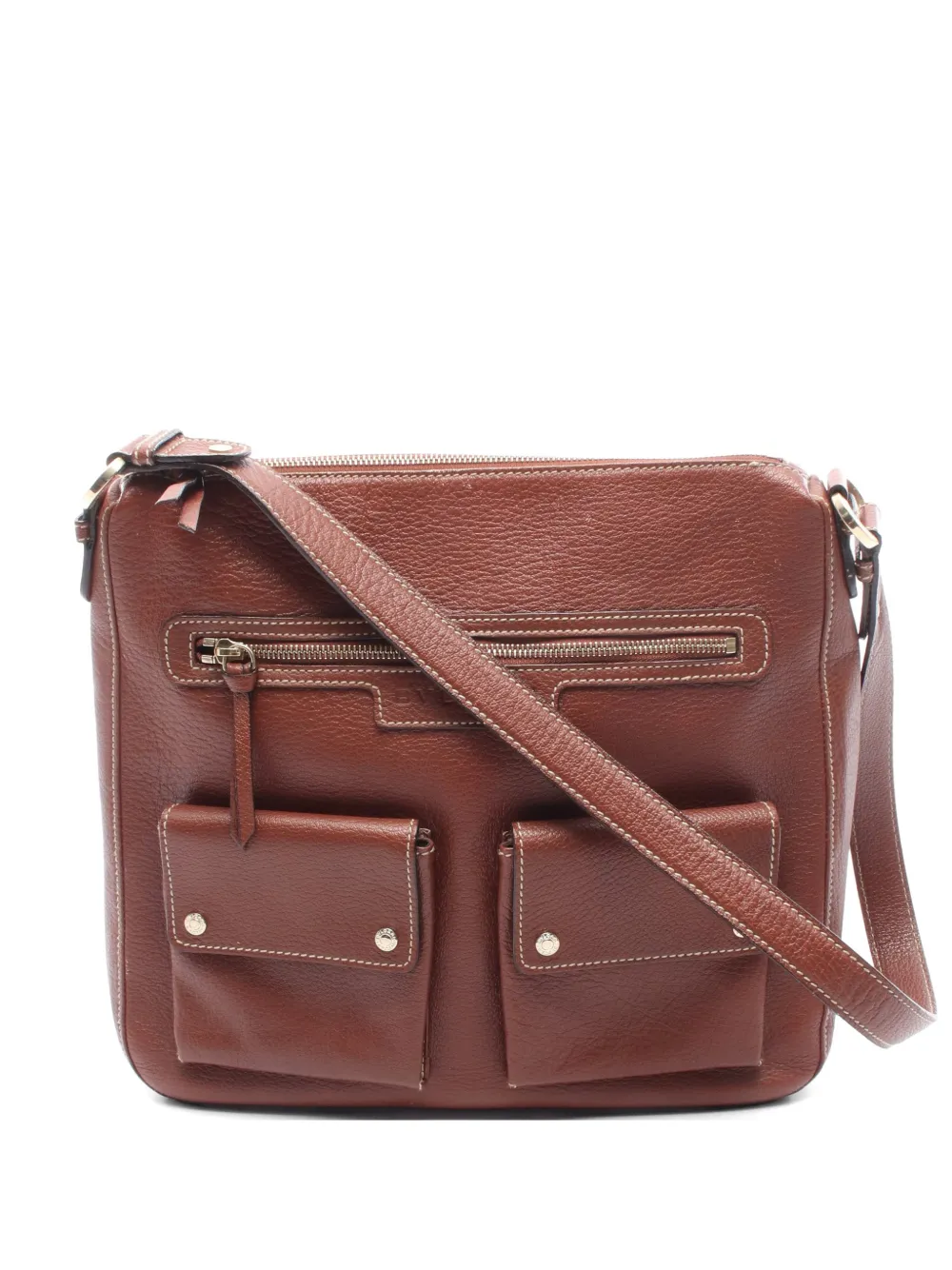Bvlgari Pre-Owned pocket-detail cross body bag - Marrone