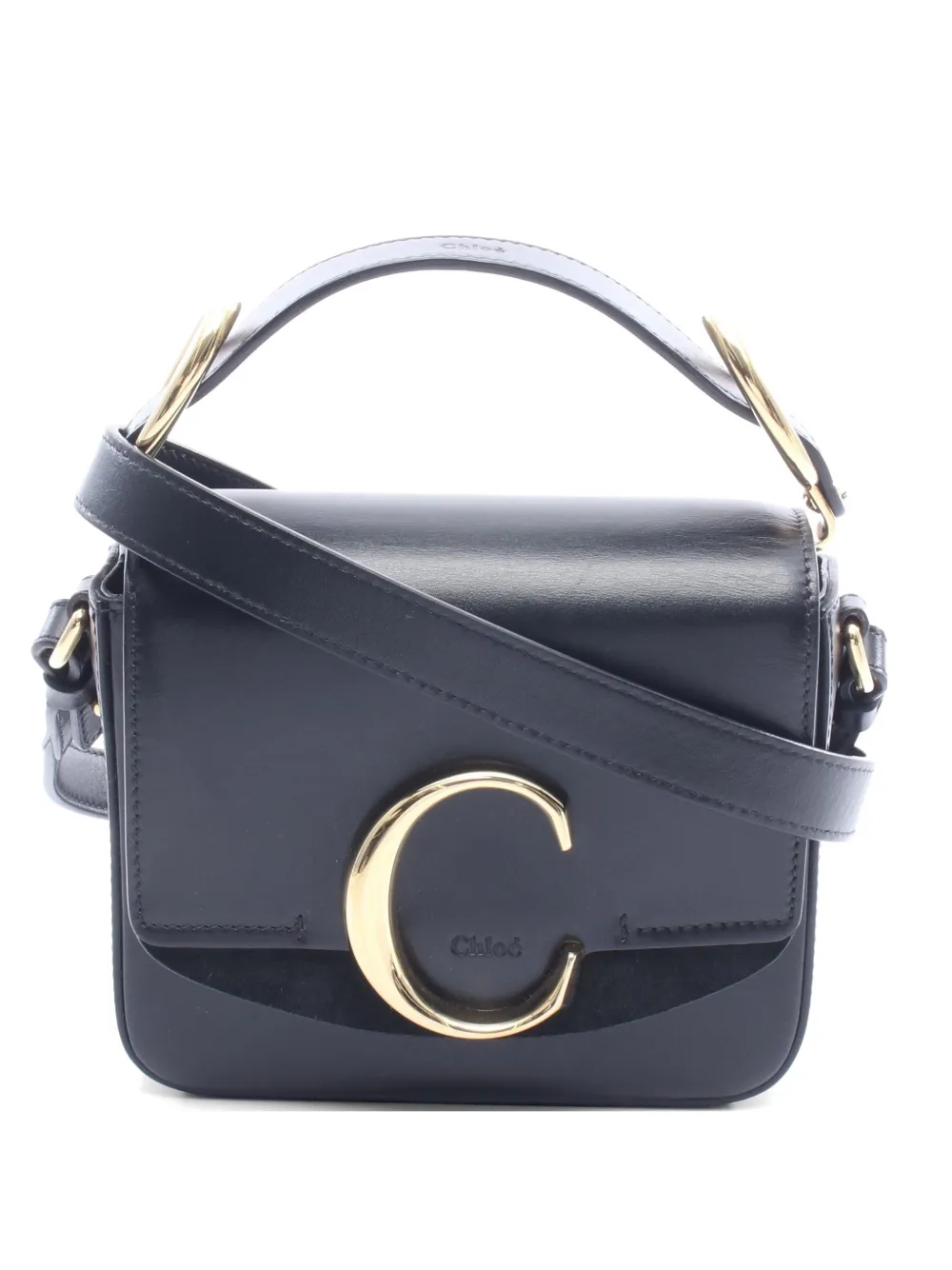Chloé Pre-Owned 2010s C-logo mini bag - Nero