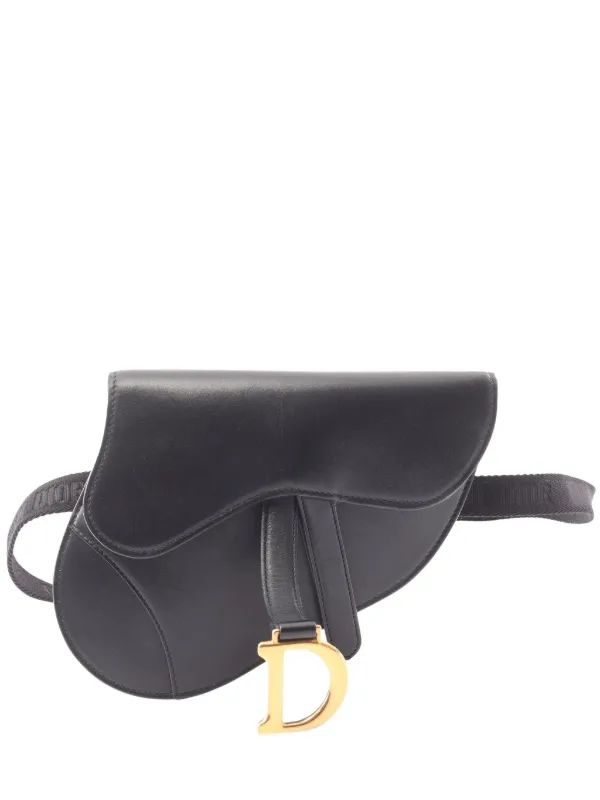 Dior Pre-owned 2010s Saddle Belt Bag in Black