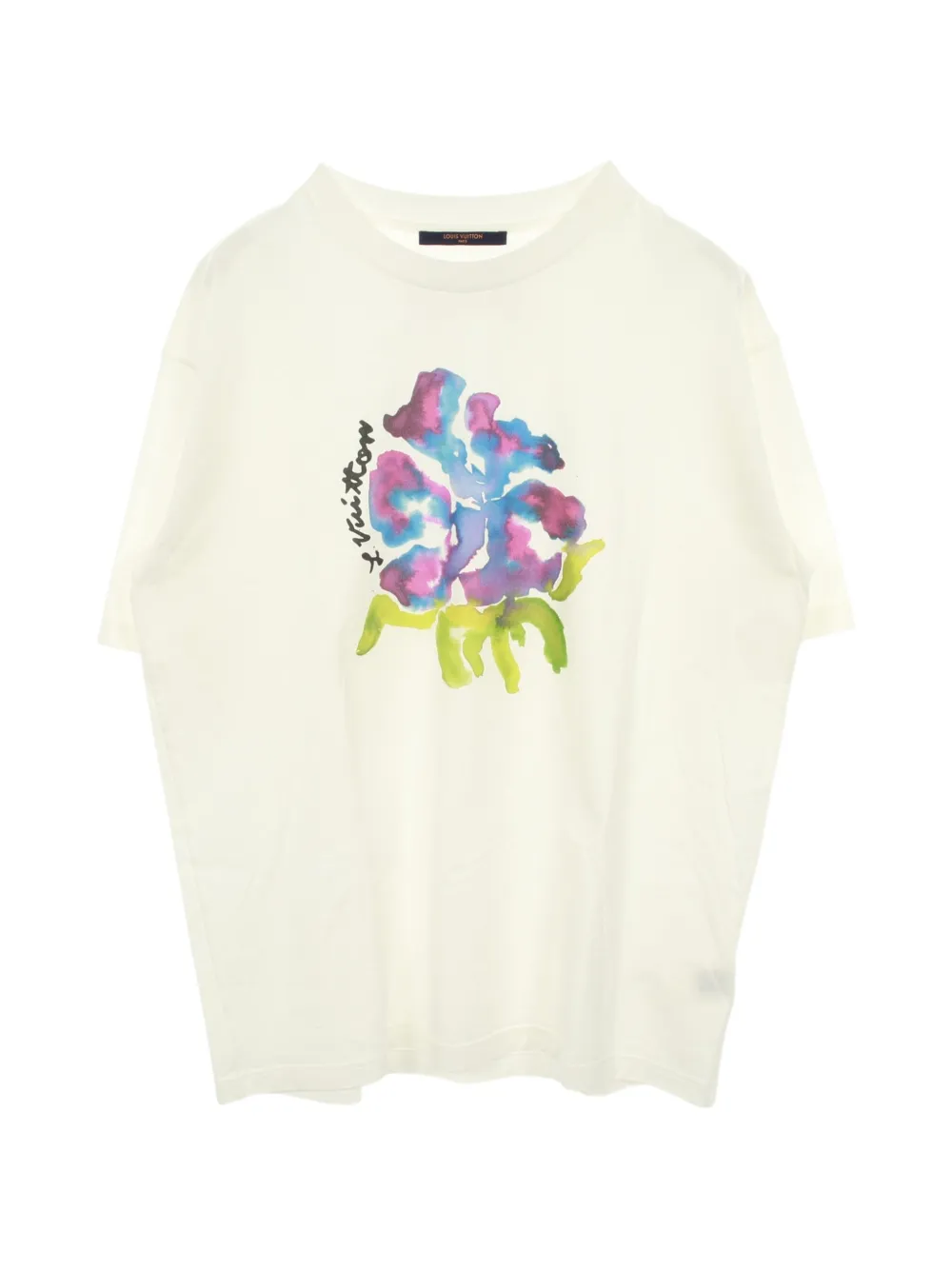 Louis Vuitton Pre-Owned 2010s flower-print T-shirt - Bianco