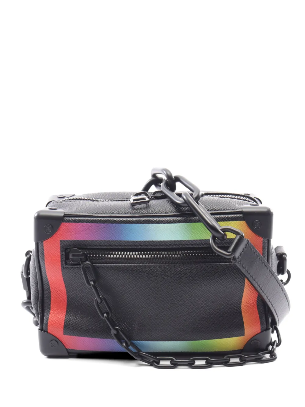 Louis Vuitton Pre-Owned 2019 mini Soft Trunk Taiga leather shoulder bag - Nero