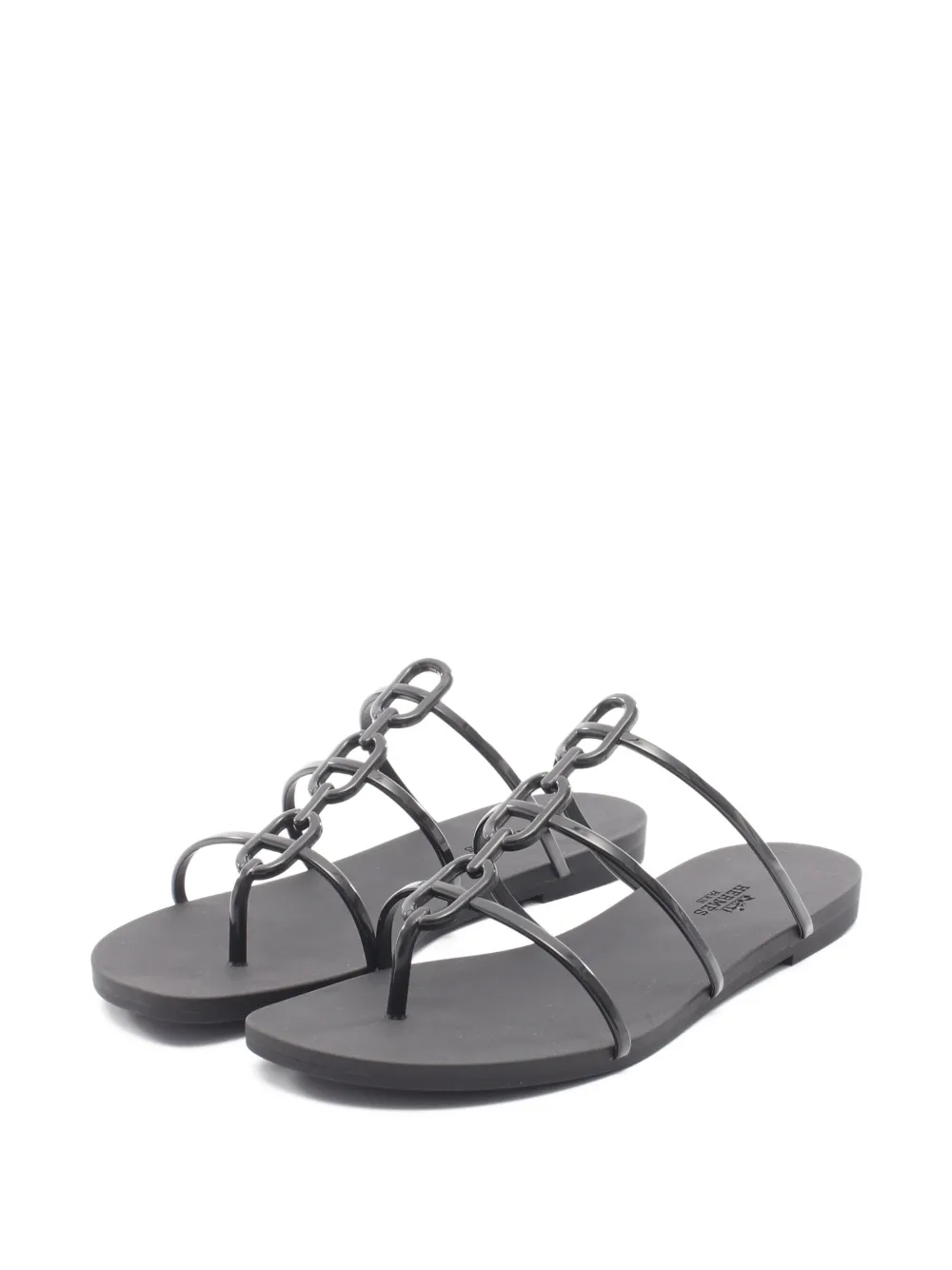 Hermès Pre-Owned 2020s Mykonos chain-link sandals - Schwarz