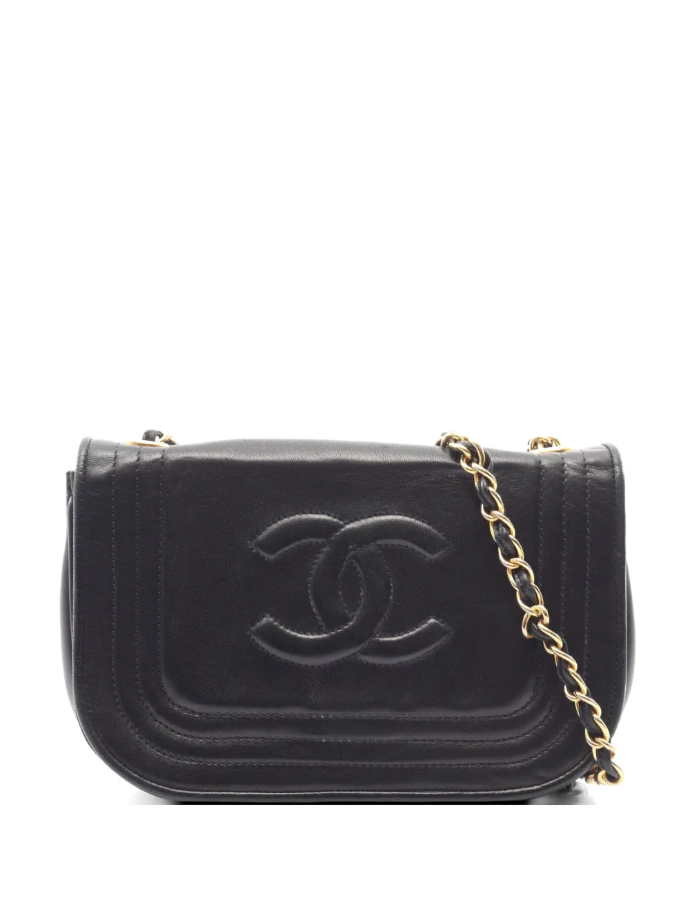CHANEL Pre-Owned 1986-1988 Coco Mark chain shoulder bag - Nero
