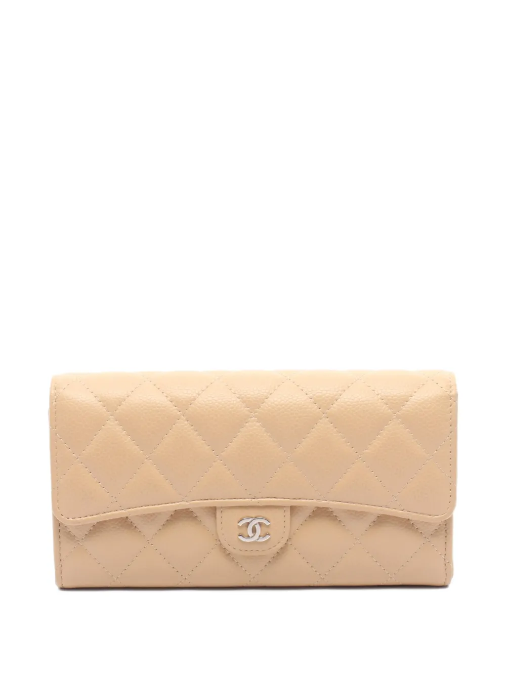 CHANEL Pre-Owned 2021-2022 bi-fold wallet - Nude