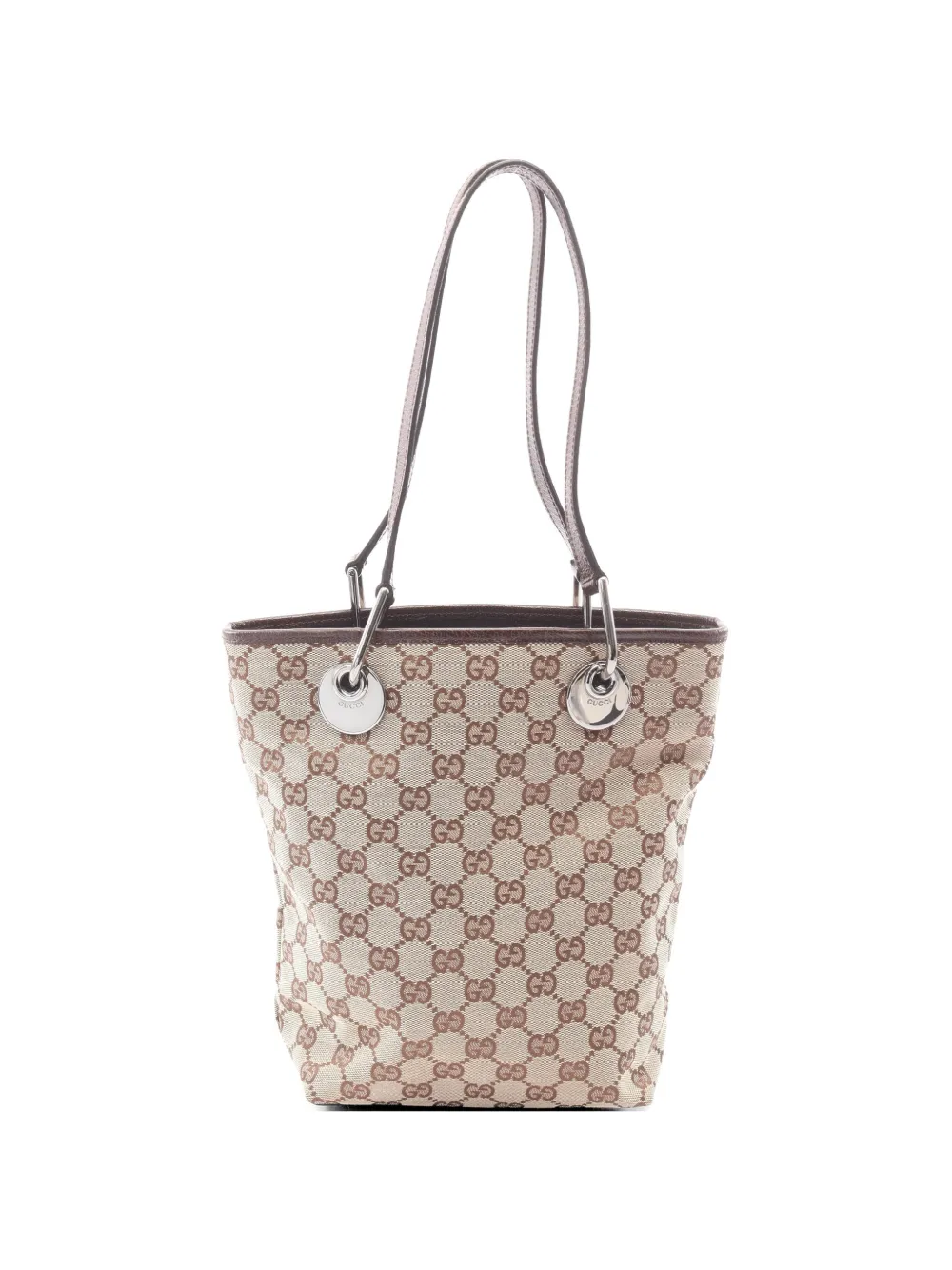 Gucci Pre-Owned 2010s GG canvas bucket bag - Nude