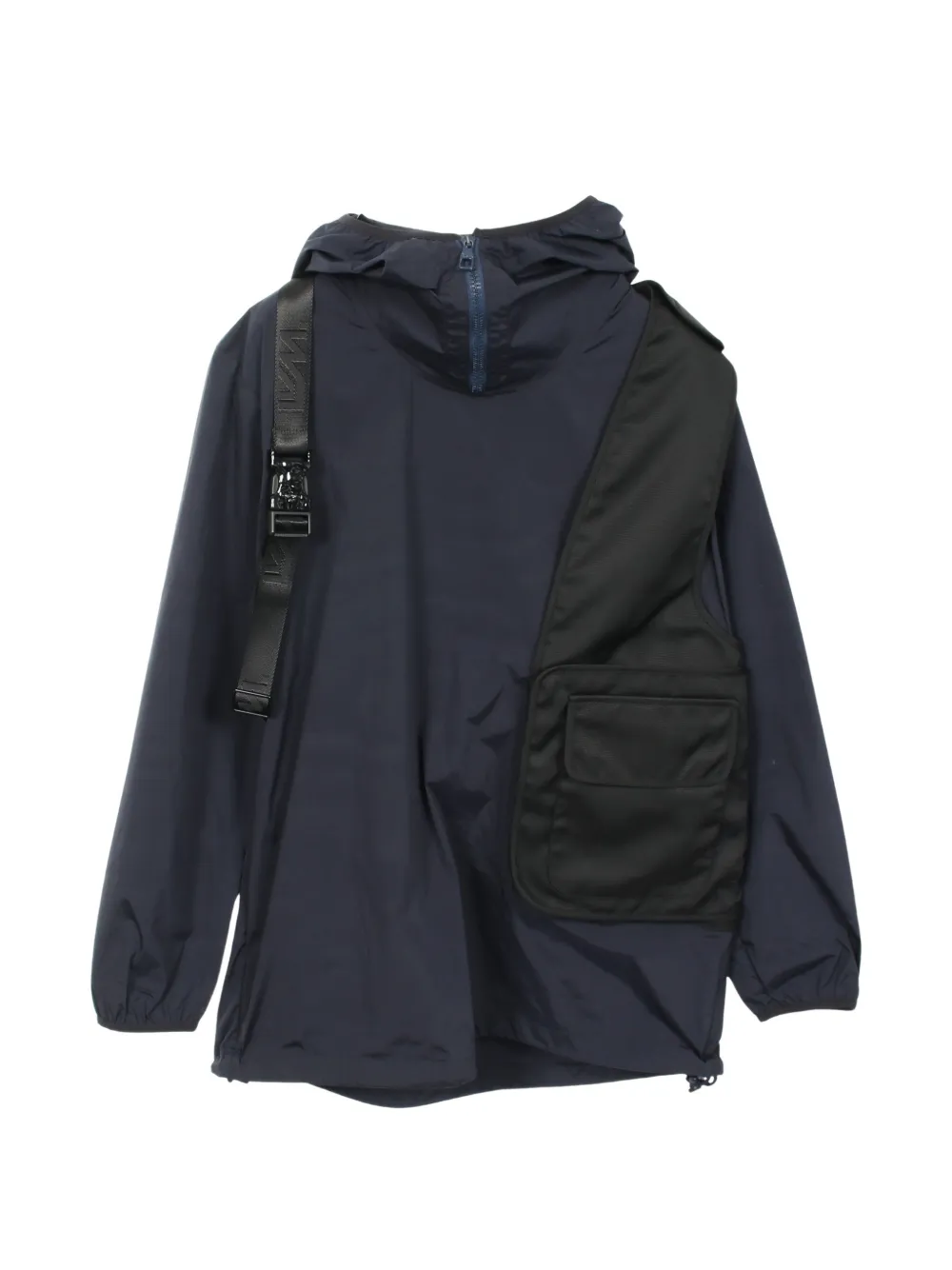Louis Vuitton Pre-Owned 2010s docking hooded windbreaker jacket - Blu