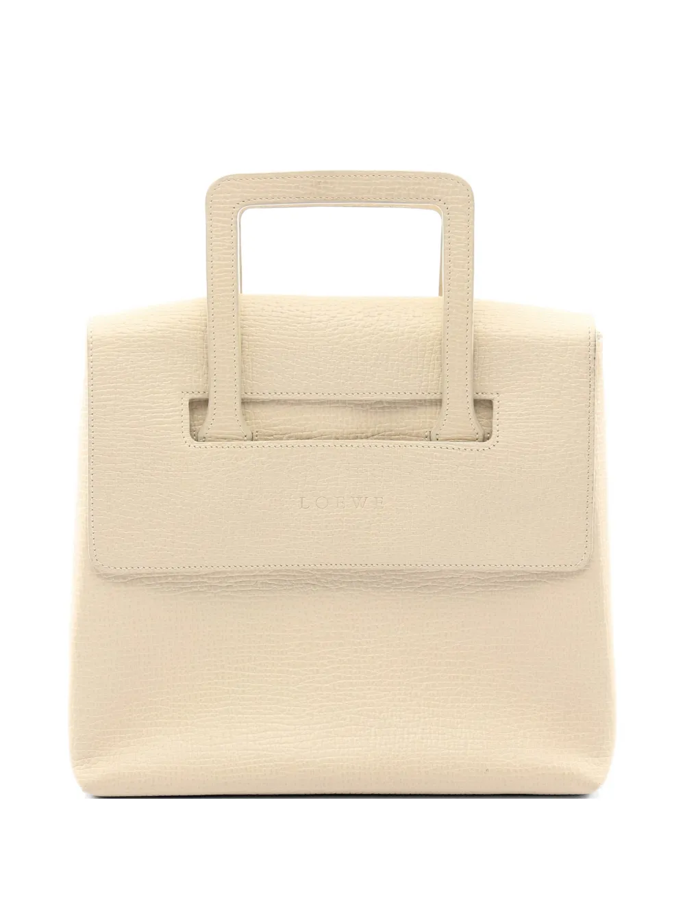 Loewe Pre-Owned 2010s embossed leather tote bag - Toni neutri