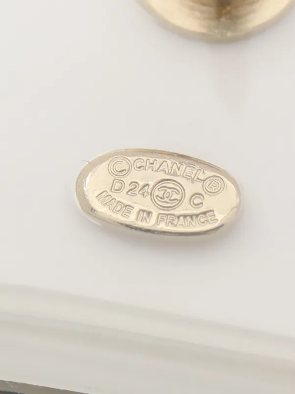 CHANEL Pre-Owned 1986-1988 ココマーク ラインストーン ブローチ