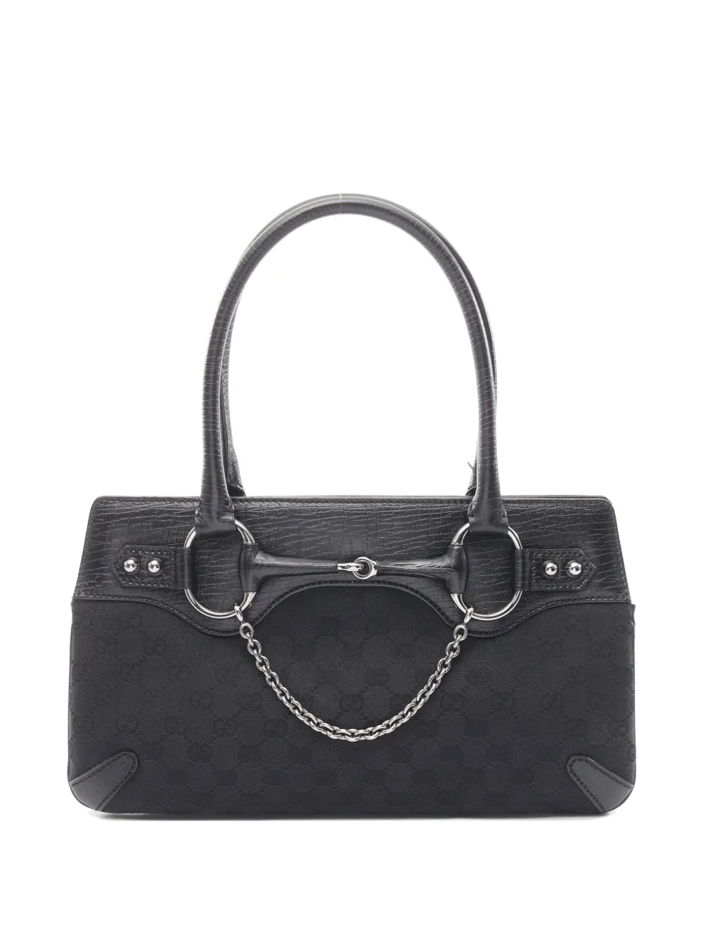 Gucci Pre-Owned 2000s Horsebit GG tote bag - Schwarz