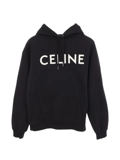 Celine Pre-Owned hoodie con logo estampado 2010