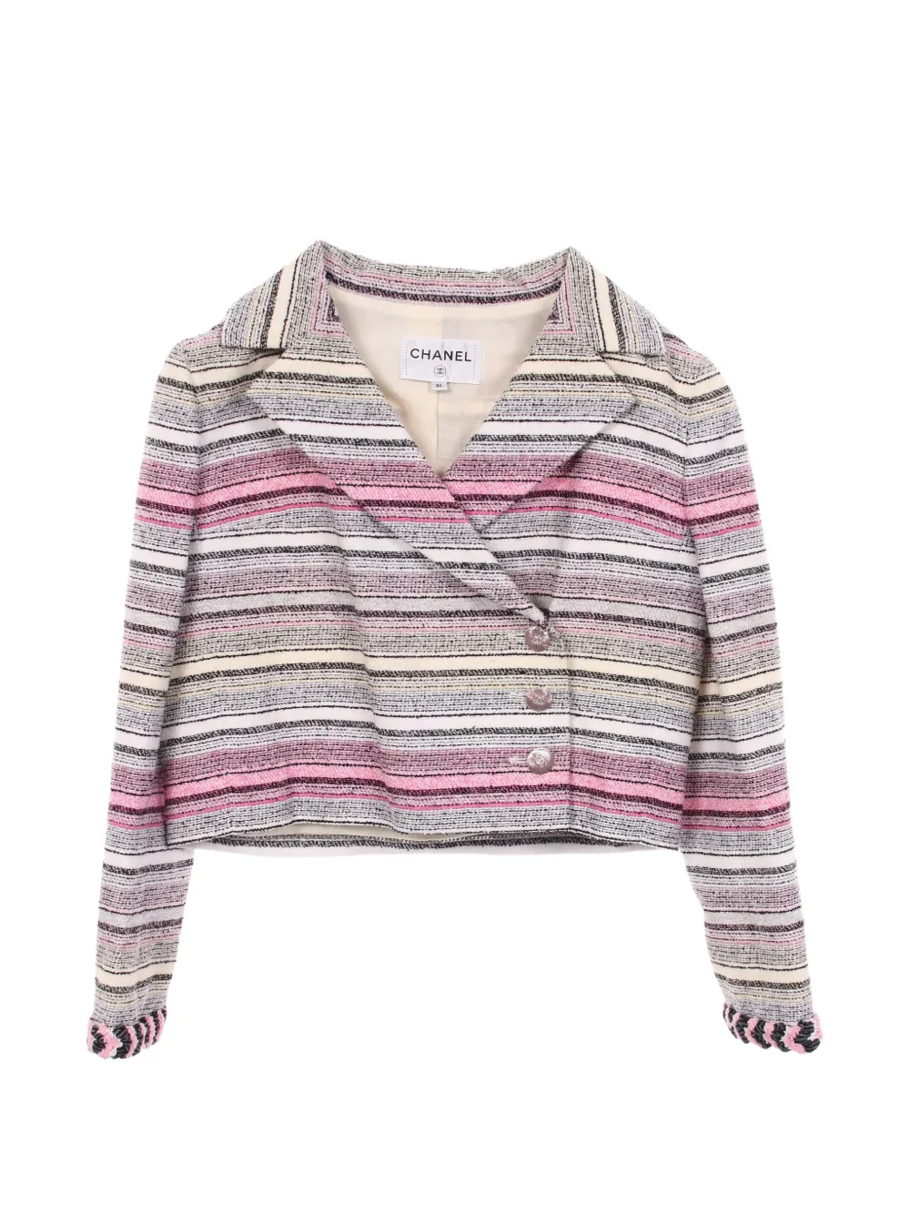 CHANEL Pre-Owned 1986-1988 Cocomark button jacket - Rosa