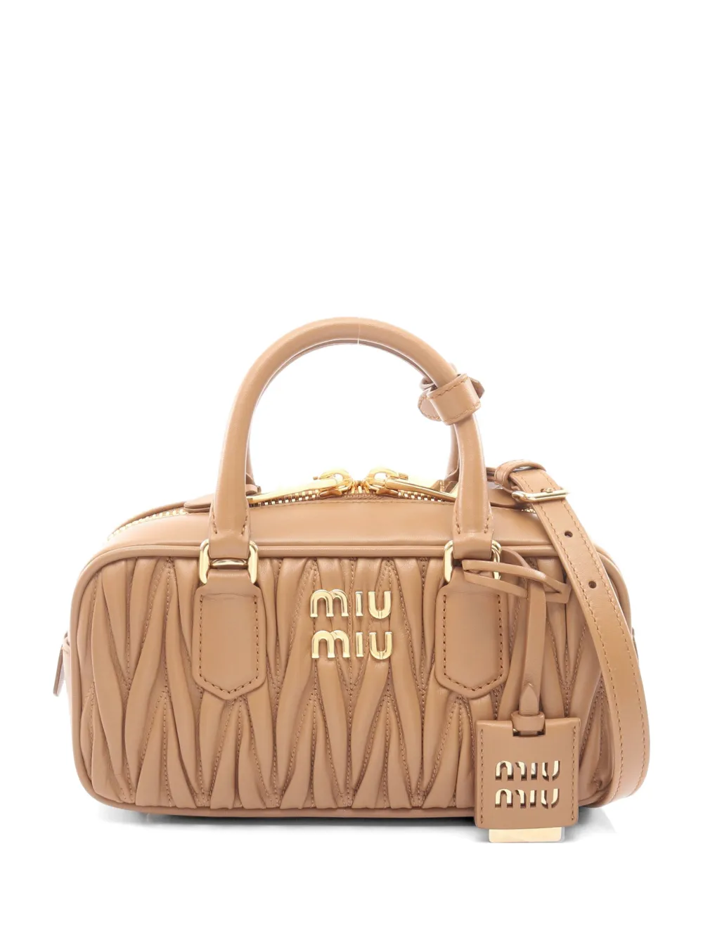 Miu Miu Pre-Owned Matelassé 2-Way handbag - Toni neutri