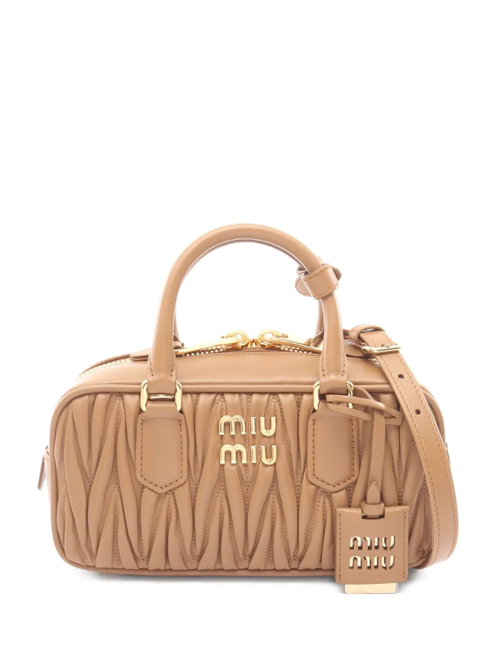 Miu Miu Pre-Owned Matelassé 2-Way handbag - Toni neutri