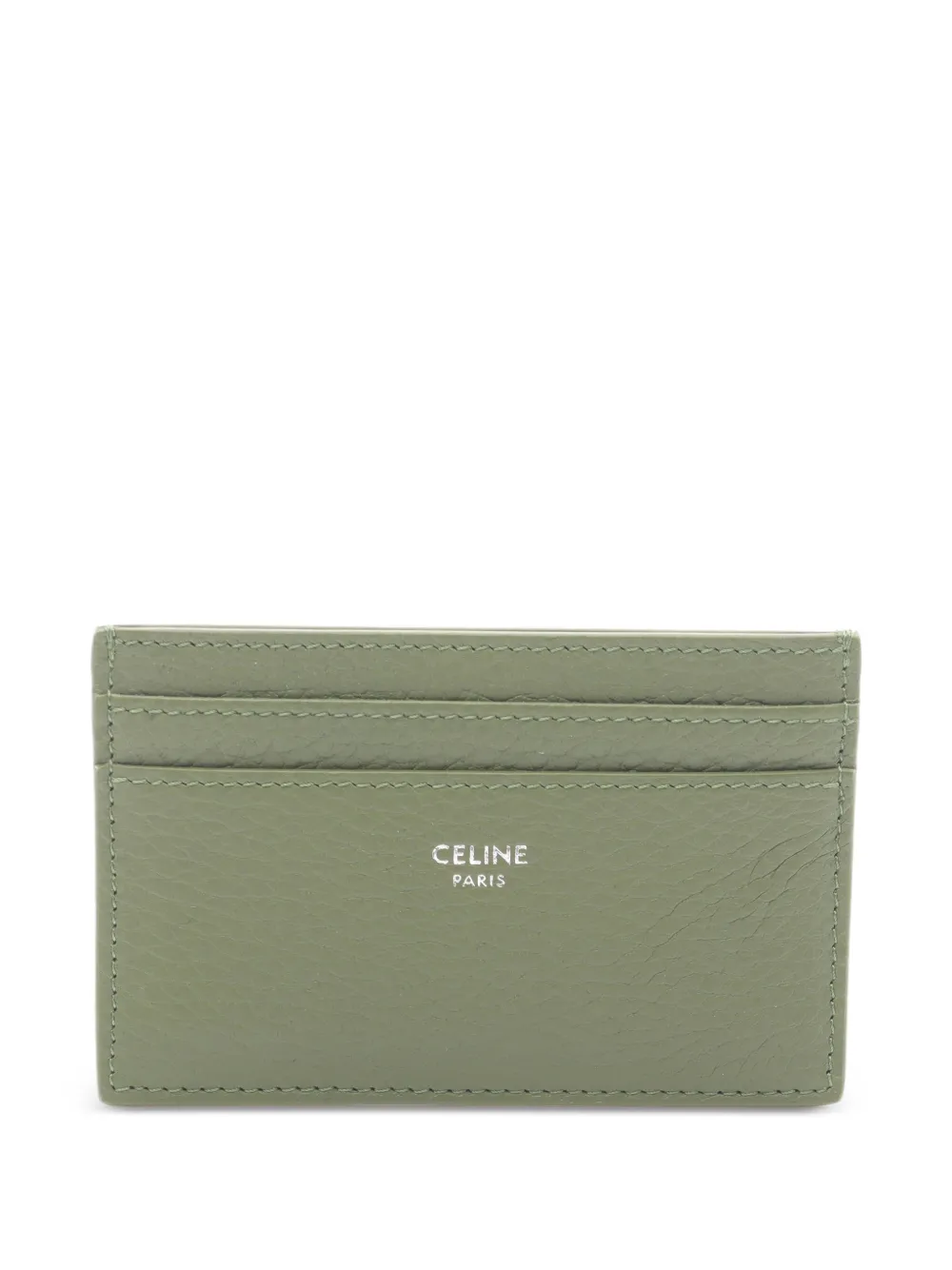 Celine Pre-Owned 2020 leather card holder - Verde