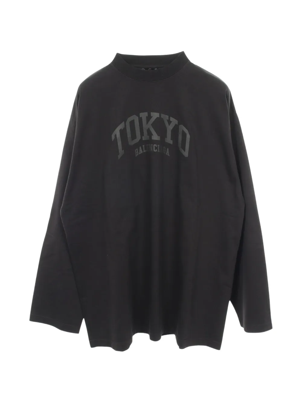 Balenciaga Pre-Owned T-shirt Tokyo a maniche lunghe con logo - Nero