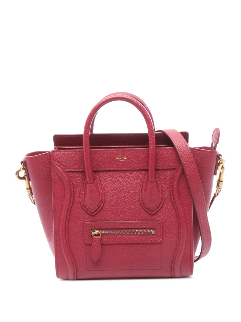 Celine Pre-Owned 2010s Luggage Nano shopper tote bag - Red